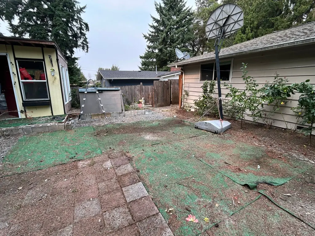 Backyard Patio Cleanout - after