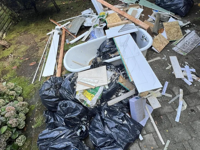 Patio & Yard Debris Haul-Away - before